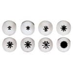 PASTRY TUBES CLOSE STAR INOX  8PCS SET PADERNO