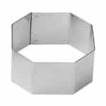 PASTRY HEXAGON CUTTERS INOX 6PCS 5X3CM SET PADERNO
