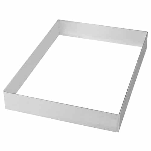 PBP-PAD-47546-40.jpg BY ORDER PASTRY RING FRAME RECTANGULAR 40X60X5CM INOX PADERNO ITALY - Image 1