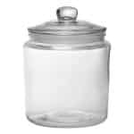 GLASS JAR WITH GLASS LID M 11X11X15.5CM 1L ESPIEL