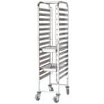 TROLLEY FOR GASTRONOM CONTAINERS 1/1 15 TRAYS 56X38X170 GTSA
