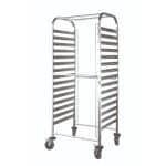 TROLLEY FOR GASTRONOM CONTAINERS 2/1 15 TRAYS 59X68X170CM GTSA