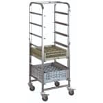 TROLLEY FOR DISHWASHER RACKS 7 BASKETS 51X56X170 GTSA