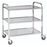 SERVING TROLLEY INOX 3 SHELVES 85X45X89CM GTSA