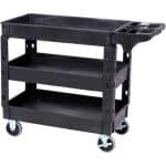 TROLLEY FULL PLASTIC HEAVY DUTY 3 SHELVES 103X45X86CM GTSA