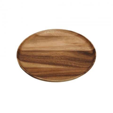 TAB-ESP-BAG101.jpg BY ORDER - WOOD ACACIA TRAY WITH RIM 20X1.5CM ESPIEL - Image 1