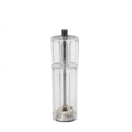 PEPPER AND SALT MILL 2 IN 1 COMBI ACRYLIC CERAMIC SQUARE H16CM ESPIEL