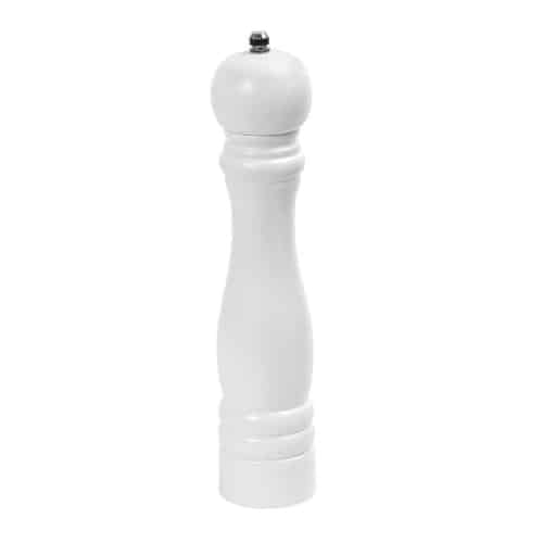 TAB-ESP-MYL405.jpg BY ORDER WOOD WHITE PEPPER OR SALT MILL CERAMIC H36.5CM 1PC ESPIEL - Image 1