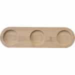 WOOD BASE DIP MILL THREE HOLES 30X8.5X2CM  GTSA