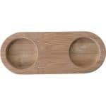 WOOD BASE DIP MILL TWO HOLES 21X8.5X2CM  GTSA