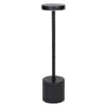 TABLE LAMP LANTERN ROUND BLACK LED DIMMER 35CM GTSA