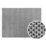 TABLE MATS SOUPLA VINYL 45X30CM SILVER BLACK GTSA