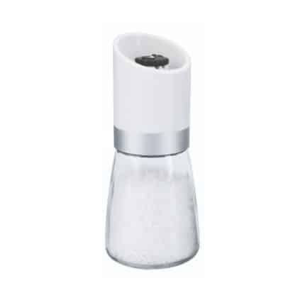 MILL GLASS SALT WHITE LID H16CM GTSA