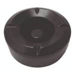 ASHTRAY MELAMINE WINDPROOF BLACK 10X4.5CM GTSA