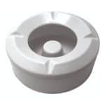 ASHTRAY MELAMINE WINDPROOF WHITE 10X4.5CM GTSA