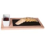SERVING BOARD SET WOOD-SLATE-CERAMIC 37X17X1.8CM - 3PCS PADERNO