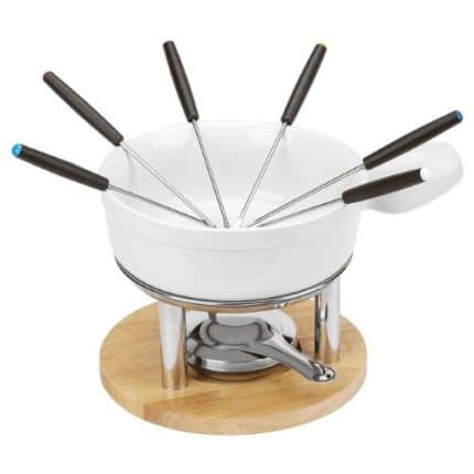 BY ORDER CHEESE FONDUE WHITE PORCELAIN PADERNO ITALY