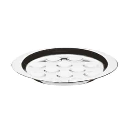 TABLE UTENSILS ESCARGOT DISH S/S 6HOLES PADERNO