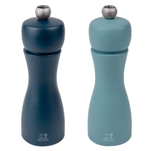 TAB-PAD-42632-02.jpg PEPPER AND SALT MILLS TAHITI DUO AIR BLUE SET 2PCS 15CM PEUGEOT FRANCE - Image 1