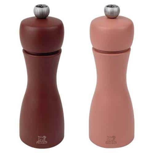 TAB-PAD-42632-04.jpg BY ORDER PEPPER AND SALT MILLS TAHITI DUO EARTH SET 2PCS 15CM PEUGEOT FRANCE - Image 1
