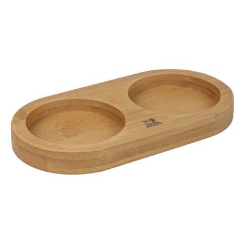 TAB-PAD-42637C17.jpg BY ORDER LINEA BAMBOO NATURAL TRAY TWO MILLS 17CM MAX 6.5CM PEUGEOT - Image 1