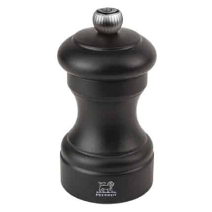 PEPPER MILL WOOD BISTRO BLACK MATTE 10CM 22730 PEUGEOT FRANCE