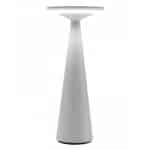 BY ORDER TABLE LAMP DAMA PRO ROUND WHITE LED DIMMER RECHARGEABLE ZAFFERANO ITALY