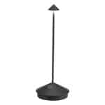 BY ORDER TABLE LAMP PINA TABLE BLACK LED DIMMER RECHARGEABLE ZAFFERANO ITALY