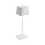 TABLE LAMP OFELIA PRO SQUARE WHITE LED DIMMER RECHARGEABLE ZAFFERANO ITALY