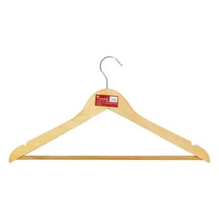 CLOTHE HANGER WOOD DOUBLE 45CM P20 VIOS