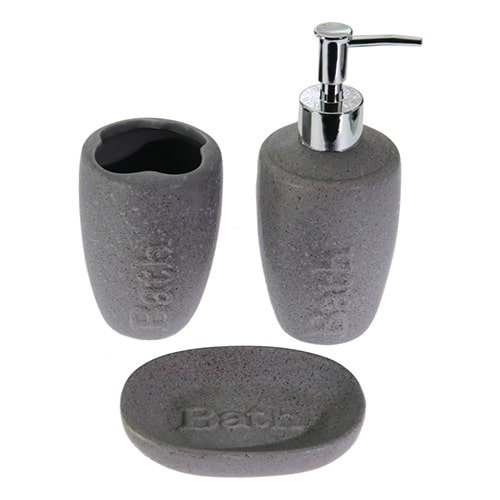 APA-VIO-VC1970.jpg BATHROOM 3 SET PETRA TOOTHBRUSH, SOAP REST AND SOAP DISPENSER 5206753027928 VIOSARP - Image 1