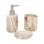DOMESTIC BATHROOM SET CERAMIC TOOTHBRUSH, SOAP REST AND SOAP DISPENSER MPEZ / KAFE 1946 VIOSARP