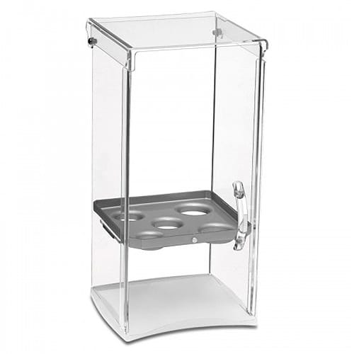 BUF-GAR-ICC03-5P-FR.jpg ACRYLIC CONE CABINET 5ROW FROSTED GARIBALDI - Image 1