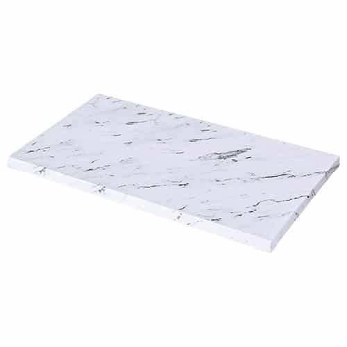 BUF-GTS-28-1474.jpg BY ORDER - BUFFET MELAMINE MARBLE PLATTER WHITE GN 1/1 53X32.5X1.7CM GTSA - Image 1