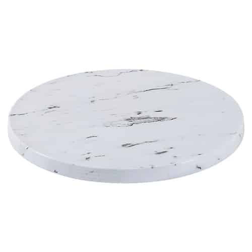 BUF-GTS-28-1479.jpg BY ORDER - BUFFET MELAMINE MARBLE PLATTER ROUND WHITE 32X1.7CM GTSA - Image 1