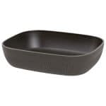 BY ORDER - BUFFET MELAMINE TRACE BOWL RECTANGULAR BLACK 1/2 32.5X26.5X7.5CM 4.4L GTSA