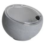 BUFFET MELAMINE ORB BOWL GREY WITH CLEAR LID 16.7X12.2CM 1L GTSA