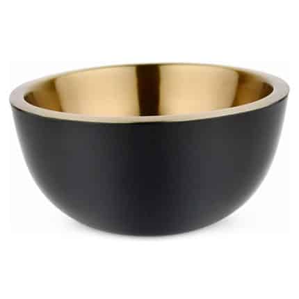 BY ORDER - BUFFET BOWL DOUBLE WALL BLACK GOLD 14X7CM 18-10 INOX GTSA