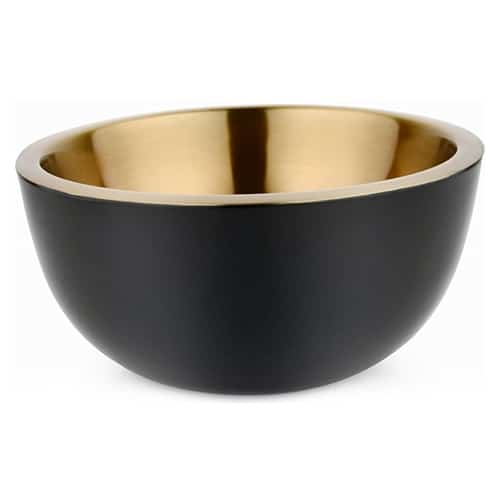 BUF-GTS-53-778.jpg BY ORDER - BUFFET BOWL DOUBLE WALL BLACK GOLD 23X10.5CM 18-10 INOX GTSA - Image 1
