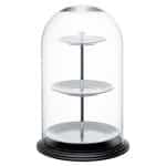 BY ORDER MORLEOS HARMONY 3 TIER STAND WITH DOME COVER CLOCHE 25X45CM UNBREAKABLE PC JBEUROPE