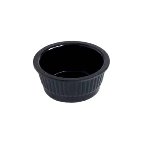 BUF-MAK-MAK751.jpg MELAMINE RAMEKIN ROUND 6X2.5CM 3CL BLACK MAK - Image 1