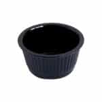MELAMINE RAMEKIN FLUTED ROUND BLACK 6CL - 7CM MAK