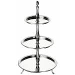 PALACE STAND PETIT FOUR 3 TIER ROUND S/S 18/10 MEPRA ITALY