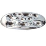 FINGER FOOD TRAY OVAL 9 COMPARTMENTS 35X25.5CM 18/10 MEPRA ITALY