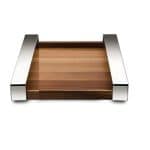 TRAY WOOD SQUARE 32X32CM WALNUT MEPRA ITALY