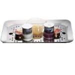 STAND SEAFOOD RECTANGULAR W/H TRAY 38X25CM  18/10 MEPRA ITALY