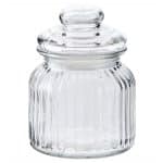 JAR GLASS STRIPED WITH LID 1.00L 5206753040088 UNIQUE