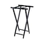BY ORDER - SERVING TRAY STAND FOLTABLE WOOD CLASSIC 42X35X83.5CM BLACK BELT GTSA