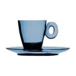 BY ORDER ACRYLIC ESPRESSO CUP AND SAUCER 9CL SAPPHYRE MEPRA ITALY