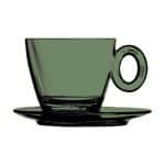 BY ORDER ACRYLIC TEA CUP AND SAUCER 25CL ONYX MEPRA ITALY